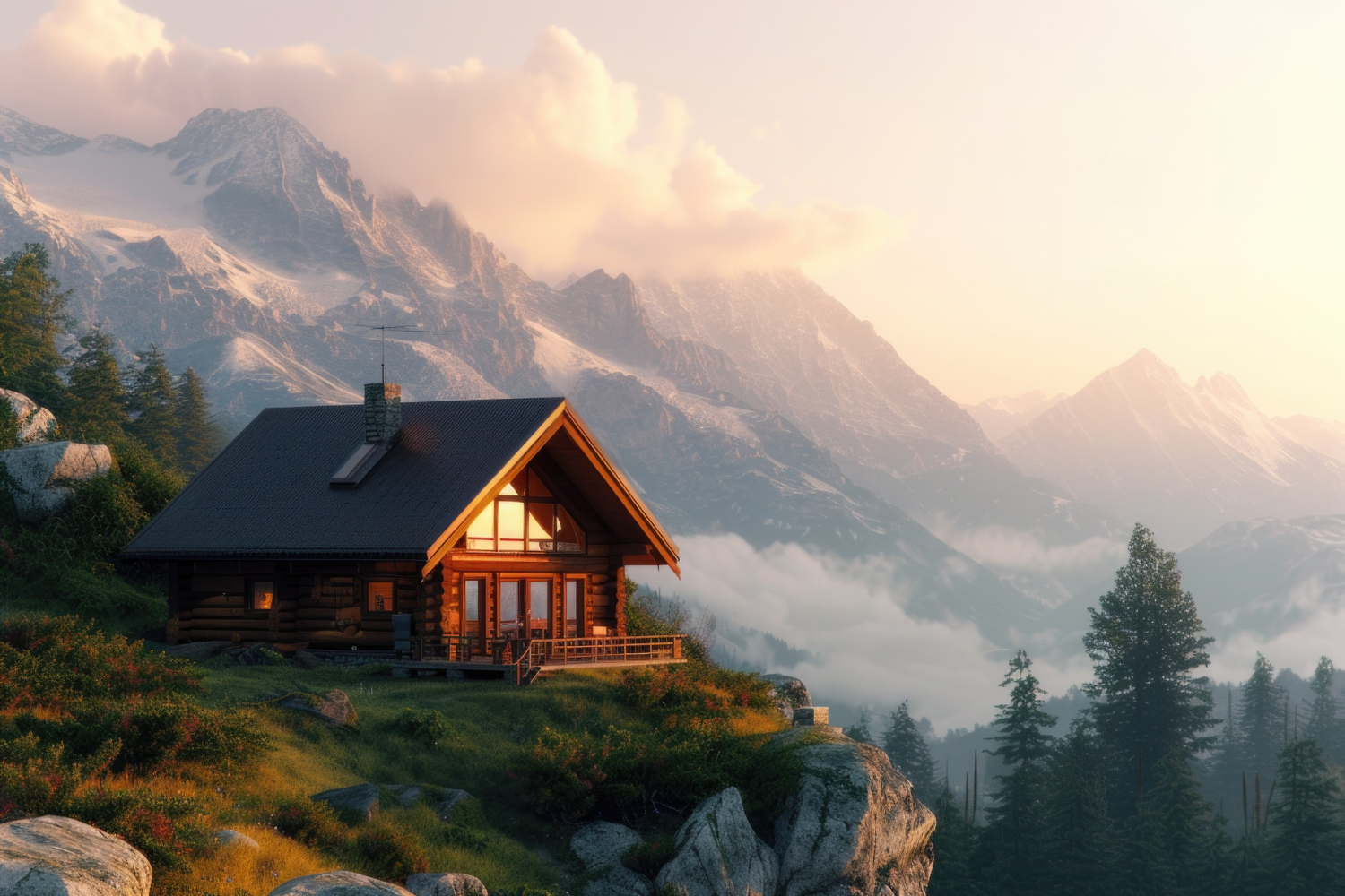 A Cabin Between The Mountains Living The Alpine Way